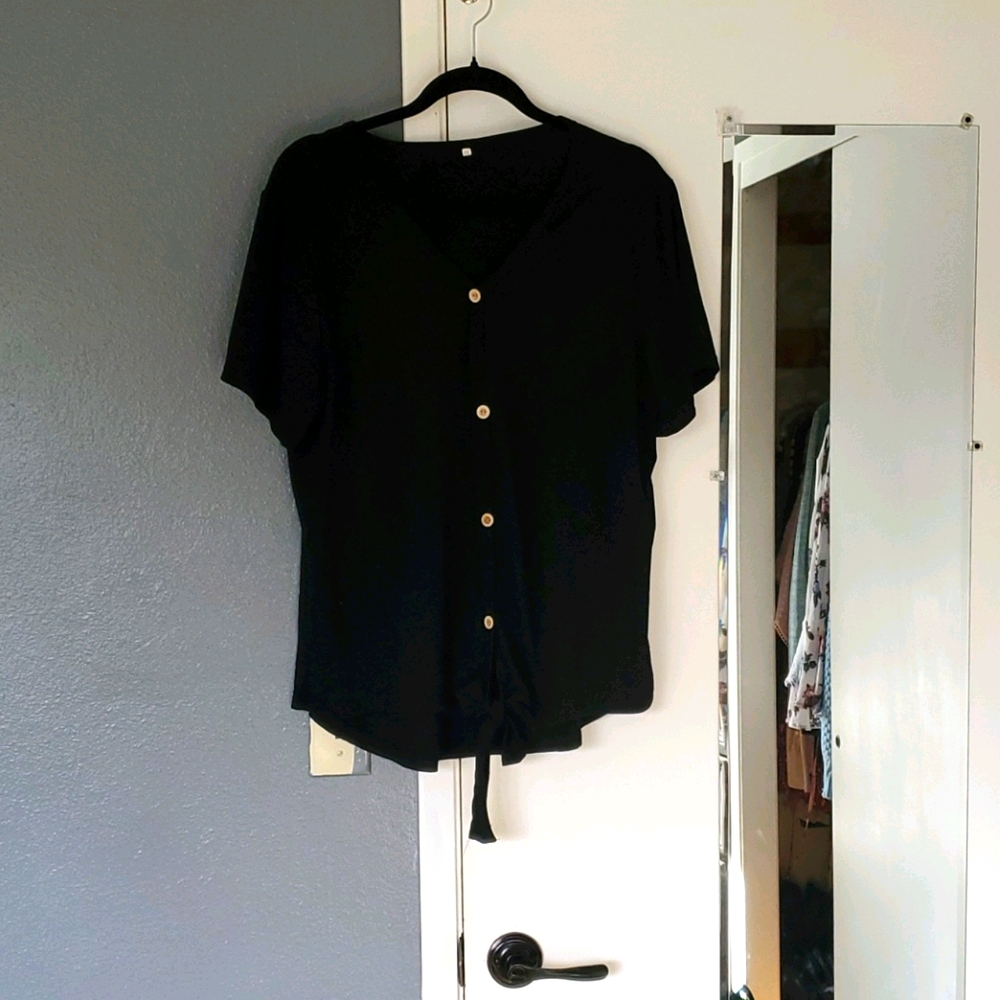 Black tie bottom top